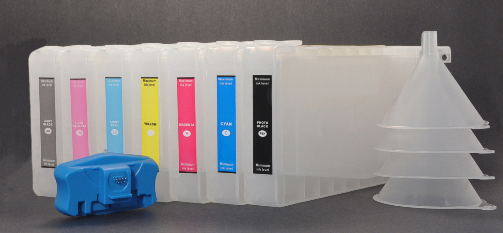 7pcX300 Refillable UltraChrom K3 Ink Cartridge for Epson 4000/7600/9600 Resetter.