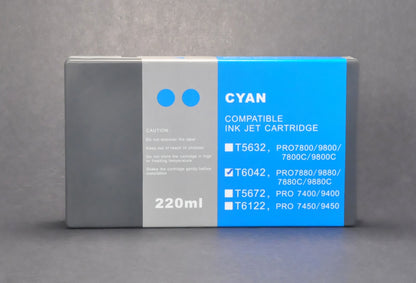 8pc for Stylus Pro 7880/9880,UltraChrome K3 Pigment Ink Non OEM Cartridges.