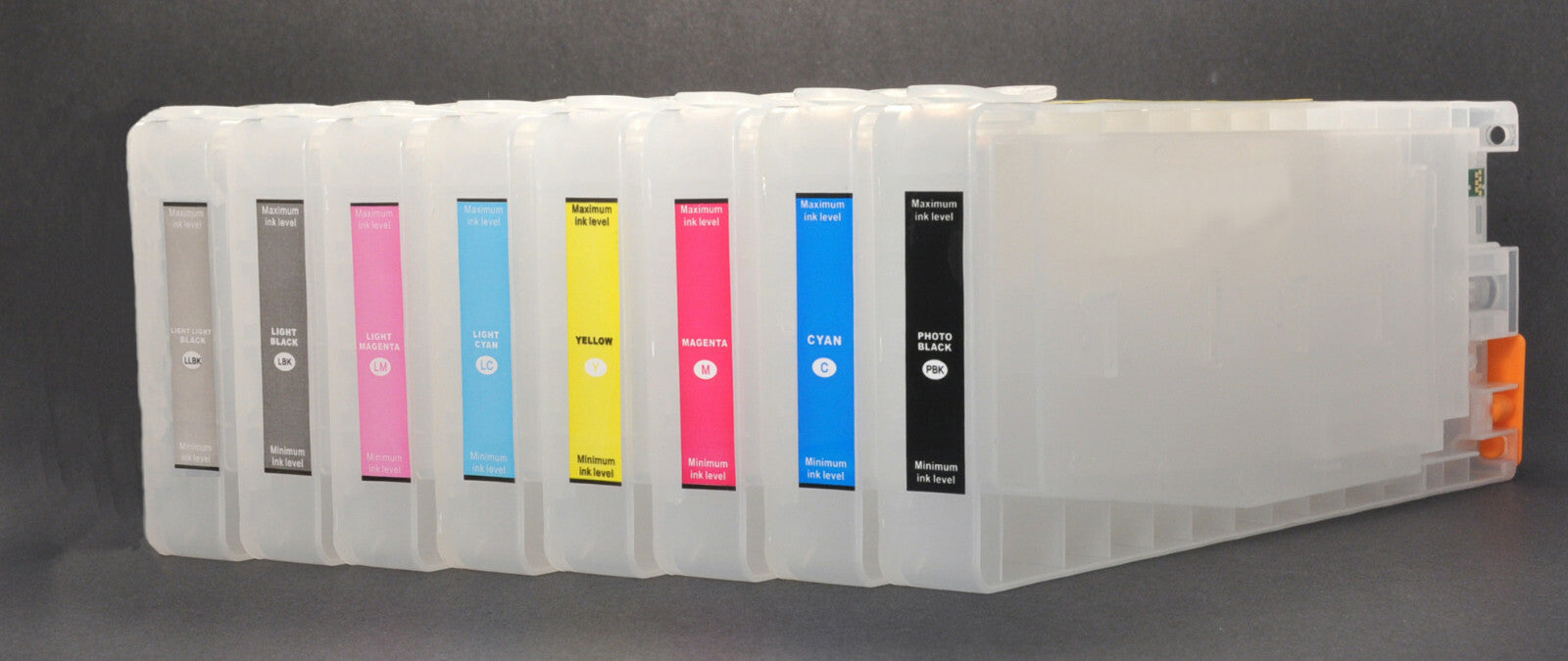 8x350 Refillable UltraChrom Pigment Cartridges Stylus Pro 7880/9880 Free Funnel.