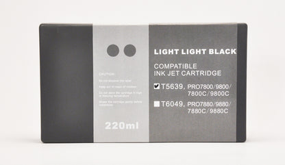 8X220ml Epson Stylus Pro 7800 9800 Printer K3 Pigment UltraChrome Cartridges Ink.