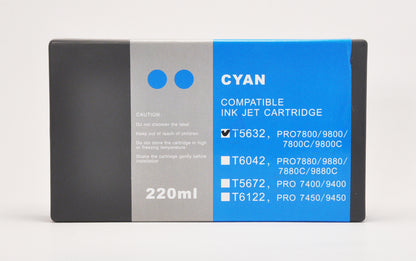 8X220ml Epson Stylus Pro 7800 9800 Printer K3 Pigment UltraChrome Cartridges Ink.