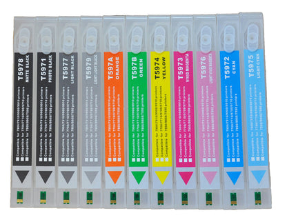 700x11pc Refillable Cartridge for Epson Stylus Pro 7900/9900 HDR DTF Pigment Ink.