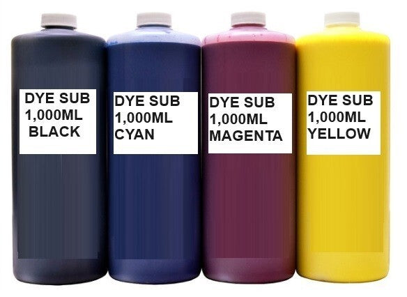 (4,000ml) ULTRA DENSITY DYE SUBLIMATION REFILL INK FOR EPSON PRINTHEADS (CYMK).