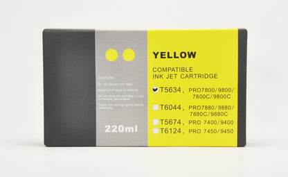 8X220ml Epson Stylus Pro 7800 9800 Printer K3 Pigment UltraChrome Cartridges Ink.