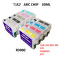 EMPTY For R3000 ,157 with ARC chip T157,  INK empty Ink Cartridge.