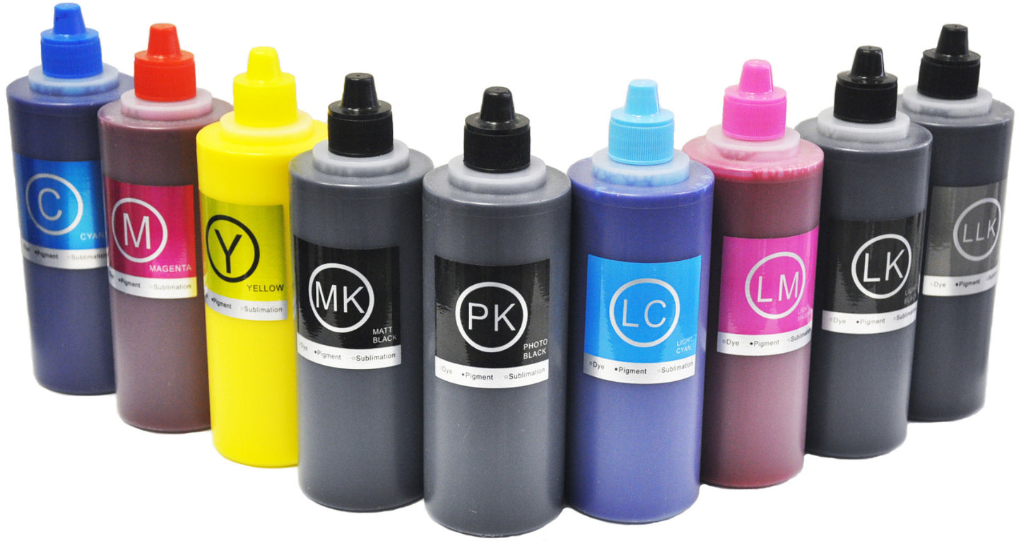 9pcsX500ml Pigment UltraChrome K3 Ink Refill for Stylus 2880 3880 4880 7880 9880.