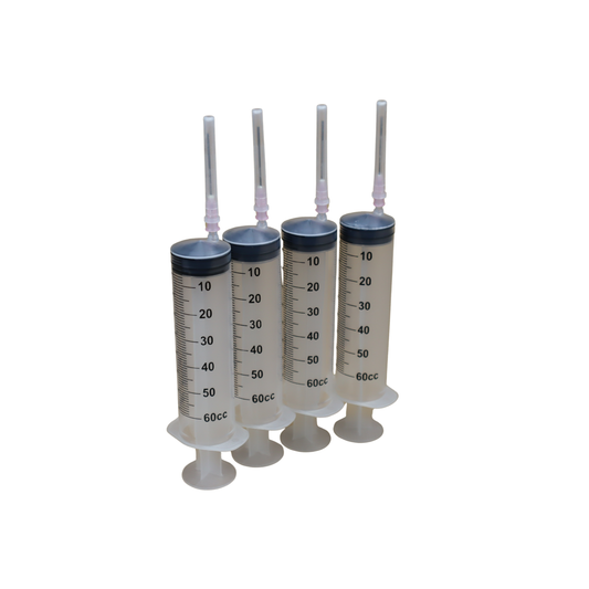 Syringes 4 10ml each syringe with long tips for filling Refillable Ink Cartridges